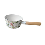 Maxbell Small Enamel Milk Pot Multifunctional Soup Pot for Kitchen Stove Top Cooking