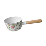 Maxbell Small Enamel Milk Pot Multifunctional Soup Pot for Kitchen Stove Top Cooking