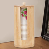 Maxbell Bathroom Cup Dispenser Container Swab Ball Holder Rinsing Cups Organzier