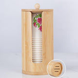 Maxbell Bathroom Cup Dispenser Container Swab Ball Holder Rinsing Cups Organzier