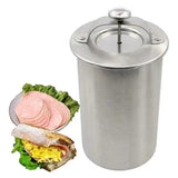 Maxbell Meat Press Maker Kitchen Boiler Pot Pan Cooking Barrel Sandwich Meat Steamer