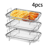 Maxbell Air Fryer Basket for Oven Sturdy Stainless Steel for Grilling Cooking Baking