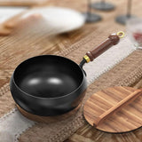 Maxbell Wok Pan 9.45 “ Wok Cooking Pan Multipurpose Flat Bottom Traditional Cookware