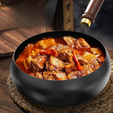 Maxbell Wok Pan 9.45 “ Wok Cooking Pan Multipurpose Flat Bottom Traditional Cookware