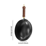 Maxbell Wok Pan 9.45 “ Wok Cooking Pan Multipurpose Flat Bottom Traditional Cookware