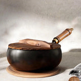 Maxbell Nonstick Wok Sautee Cooking Belly Shape Cooking Pot for Camping Home General
