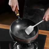 Maxbell Nonstick Wok Sautee Cooking Belly Shape Cooking Pot for Camping Home General