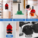 Maxbell Baseball Caps Rack Multipurpose Hat Organizer for Living Room Office Bedroom black