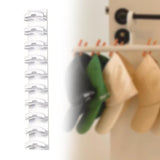 Maxbell Baseball Caps Organizer Compact Hat Holder for Bedroom Cloakroom Living Room white