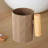 Maxbell Toothbrush Holder Reusable Bathroom Cup for Girls Boys Friends Birthday Gift Brown