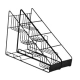 Maxbell Coffee Syrup Rack Sturdy Space Saving Iron Wire Cosmetic Fridge Organization 2 rows
