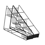 Maxbell Coffee Syrup Rack Sturdy Space Saving Iron Wire Cosmetic Fridge Organization 2 rows