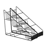 Maxbell Coffee Syrup Rack Sturdy Space Saving Iron Wire Cosmetic Fridge Organization 2 rows