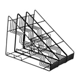 Maxbell Coffee Syrup Rack Sturdy Space Saving Iron Wire Cosmetic Fridge Organization 3 rows