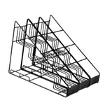 Maxbell Coffee Syrup Rack Sturdy Space Saving Iron Wire Cosmetic Fridge Organization 3 rows
