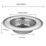 Maxbell Sink Strainer Reusable Sturdy Sink Drain Basket for Restaurant Sink Bathroom 9CM