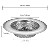 Maxbell Sink Strainer Reusable Sturdy Sink Drain Basket for Restaurant Sink Bathroom 11.4CM