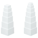 Maxbell Food Display Stand Cube Display Nesting Riser for Brunch Collectible Jewelry 6Pcs