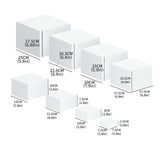 Maxbell Food Display Stand Cube Display Nesting Riser for Brunch Collectible Jewelry 8Pcs