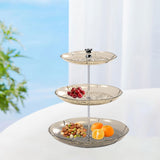 Maxbell Dry Fruit Organizer Multifunctional Candy Box for Party Thanksgiving Wedding amber 3 floor