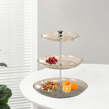 Maxbell Dry Fruit Organizer Multifunctional Candy Box for Party Thanksgiving Wedding amber 3 floor