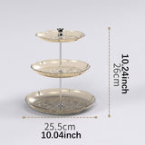 Maxbell Dry Fruit Organizer Multifunctional Candy Box for Party Thanksgiving Wedding amber 3 floor