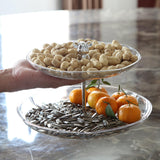Maxbell Dry Fruit Organizer Multifunctional Candy Box for Party Thanksgiving Wedding clear 2 floor
