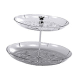 Maxbell Dry Fruit Organizer Multifunctional Candy Box for Party Thanksgiving Wedding clear 2 floor