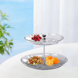 Maxbell Dry Fruit Organizer Multifunctional Candy Box for Party Thanksgiving Wedding clear 2 floor