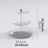 Maxbell Dry Fruit Organizer Multifunctional Candy Box for Party Thanksgiving Wedding clear 3 floor