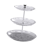 Maxbell Dry Fruit Organizer Multifunctional Candy Box for Party Thanksgiving Wedding clear 3 floor