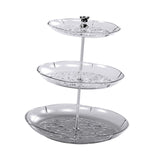 Maxbell Dry Fruit Organizer Multifunctional Candy Box for Party Thanksgiving Wedding clear 3 floor