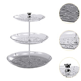 Maxbell Dry Fruit Organizer Multifunctional Candy Box for Party Thanksgiving Wedding clear 3 floor