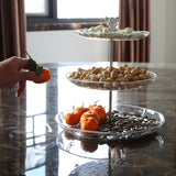Maxbell Dry Fruit Organizer Multifunctional Candy Box for Party Thanksgiving Wedding clear 3 floor