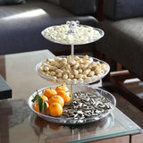 Maxbell Dry Fruit Organizer Multifunctional Candy Box for Party Thanksgiving Wedding clear 3 floor