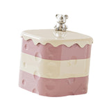 Maxbell Rotation Divided Serving Tray with Lid Snack Tray for Chinese New Year Treat Pink 3 Tier