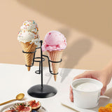 Maxbell Ice Cream Cone Holder Stand Reusable for Wedding Catering Supplies Halloween 3 Holes