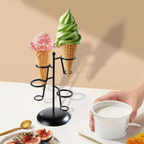 Maxbell Ice Cream Cone Holder Stand Reusable for Wedding Catering Supplies Halloween 4 Holes