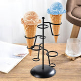 Maxbell Ice Cream Cone Holder Stand Reusable for Wedding Catering Supplies Halloween 5 Holes