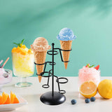 Maxbell Ice Cream Cone Holder Stand Reusable for Wedding Catering Supplies Halloween 5 Holes