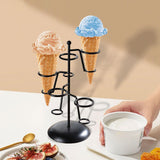 Maxbell Ice Cream Cone Holder Stand Reusable for Wedding Catering Supplies Halloween 5 Holes