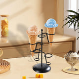 Maxbell Ice Cream Cone Holder Stand Reusable for Wedding Catering Supplies Halloween 5 Holes