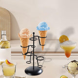 Maxbell Ice Cream Cone Holder Stand Reusable for Wedding Catering Supplies Halloween 5 Holes