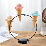 Maxbell Ice Cream Cone Holder Stand Reusable for Wedding Catering Supplies Halloween 6 Holes
