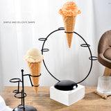 Maxbell Ice Cream Cone Holder Stand Reusable for Wedding Catering Supplies Halloween 6 Holes