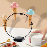 Maxbell Ice Cream Cone Holder Stand Reusable for Wedding Catering Supplies Halloween 6 Holes