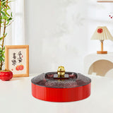 Maxbell Snack Tray with Lid Candy Bowl Divided Serving Tray for Candy Cookies Fruits 1 Tier  Red