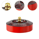 Maxbell Snack Tray with Lid Candy Bowl Divided Serving Tray for Candy Cookies Fruits 1 Tier  Red
