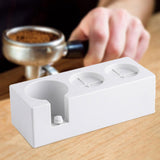Maxbell Espresso Tamping Station Coffee Tools Organzier for Coffee Bar Home Counters white