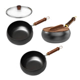 Maxbell Nonstick Wok No Coating Gas Boiling Stir Fry Pan for Restaurant Camping Home without lid